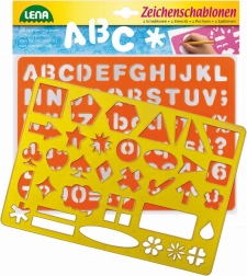 Șabloane de desen cu litere și simboluri LENA