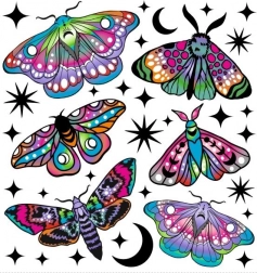 imagini termocolante colorate – molii mici, coală mică