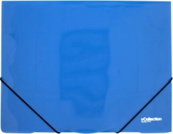 Mapă cu elastic eCollection albastră A4
