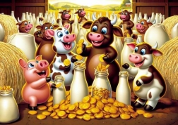 Puzzle Comoara Laptelui 25 piese