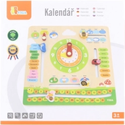 VIGA calendar educațional din lemn pentru copii – cehă