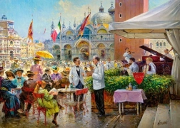 Puzzle CHERRY PAZZI – Piazza San Marco, Veneția (1000 de piese)