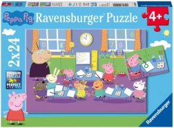 Ravensburger puzzle Peppa Pig 2×24 piese – clasa