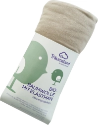Träumeland cearșaf din bumbac bio cu elastan 40 × 90 cm taupe