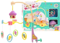 Carusel pastelat cu cutie muzicală