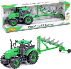 Tractor cu plug pe inerție verde POLESIE