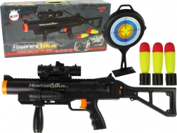 Aruncător de grenade pentru copii cu rachete, sunete și lanternă – negru