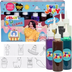 Set creativ Tubi Jelly Lama 6 culori figurine gelatinoase