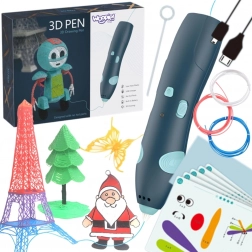 Woopie stilou 3D pentru copii cu alimentare USB și rezerve sigure
