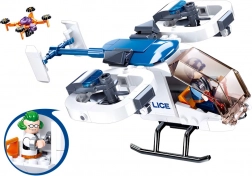 elicopter de poliție Sluban cu dronă – set de construcție