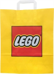 Pungă cadou publicitară din hârtie Lego, galbenă, 34 × 35 cm - 1 bucată