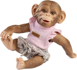 Guca maimuțică realistă bebeluș cu corp din vinil 32 cm