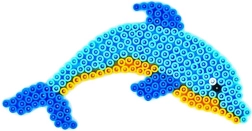 Placă de călcat în formă de delfin pentru mărgele de 5 mm