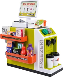 Mini supermarket pentru copii cu accesorii și casă de marcat self-service