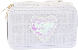 Penar tweed cu trei niveluri Girabrilla alb