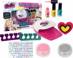 set pentru îngrijirea unghiilor cu uscător LED