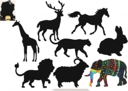 Ilustrații pentru zgârieturi de animale - curcubee 8 buc