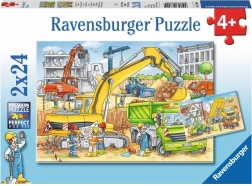 RAVENSBURGER Puzzle Lucrări pe șantier 2x24 piese