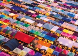 Puzzle Piața thailandeză – 1000 de piese GIBSONS