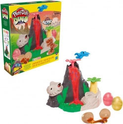 Play-Doh Dino Crew insula de lavă cu vulcan și ouă HydroGlitz