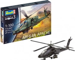 Model din plastic al elicopterului REVELL AH-64A Apache 1:100