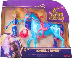 Figurină Unicorn Academy Păpușa Isabel și Unicornul River