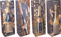 Pungă cadou pentru sticlă M 35 × 12 × 9 cm Celorok - 1 bucată