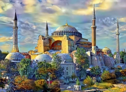 Puzzle BLUEBIRD Hagia Sophia Istanbul 1000 piese