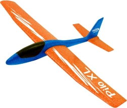 Planor din spumă cu lansare Pilo XL – Portocaliu-albastru