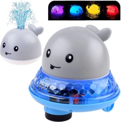 Balena acvatică cu fântână și platformă mobilă pentru baie – Gri