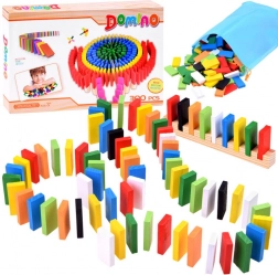 domino colorat din lemn 300 buc Jokomisiada