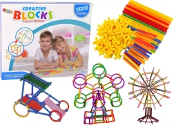 Set de construcție cu bețe și paie