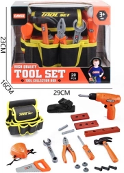 Unelte pentru copii cu centură textilă și bormașină interactivă