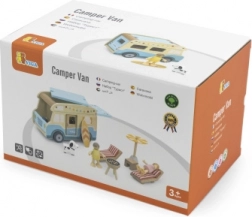 Viga vagon de campare din lemn Plajă