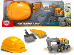 set de construcție Volvo excavator cu cască și unealtă
