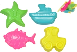 Forme colorate pentru nisip, 11–13 cm - 4 buc.