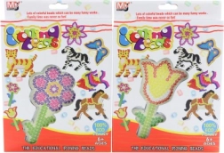 Mărgele termoadezive cu șablon de floricică