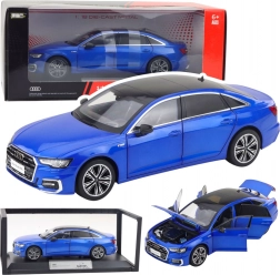 model metalic de mașină Audi A6 L 1:18 cu lumini și sunete – albastru