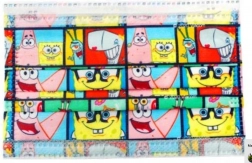 Masca de unică folosință pentru copii, cu motiv Spongebob în pantaloni