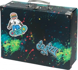 Geantă școlară pliabilă Baagl Chill cu ornamente metalice