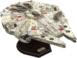 Model de hârtie 4D STAR WARS Millennium Falcon cu stativ