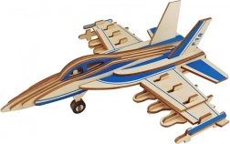 Woodcraft puzzle 3D din lemn avion de luptă F-18