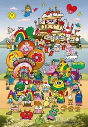 Puzzle HEYE La plimbare Jon Burgerman 500 piese