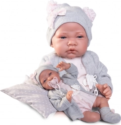 Antonio Juan - păpușă realistă bebeluș cu corp moale din material textil 42 cm