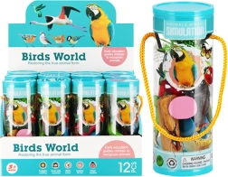 Set de figurine păsări în tub – jucărie educativă pentru copii