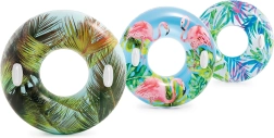 Colac de înot gonflabil cu mânere 97 cm – motiv tropical