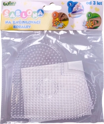 Șablon pentru mărgele termorezistente – inimă