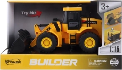 Încărcător de construcții 1:16 cu mecanism inerțial, lumină și sunete