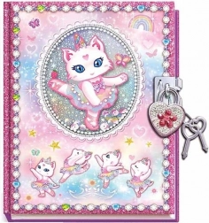 Jurnal cu lacăt cu pisicuță