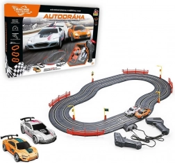 Pistă auto 240 cm cu alimentare USB – Racing Collection